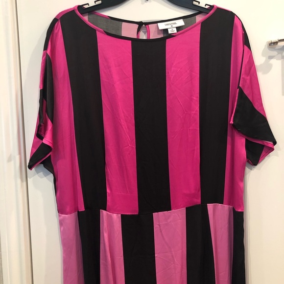 NWOT! CJR for Target pink black striped maxi dress - Picture 3 of 6